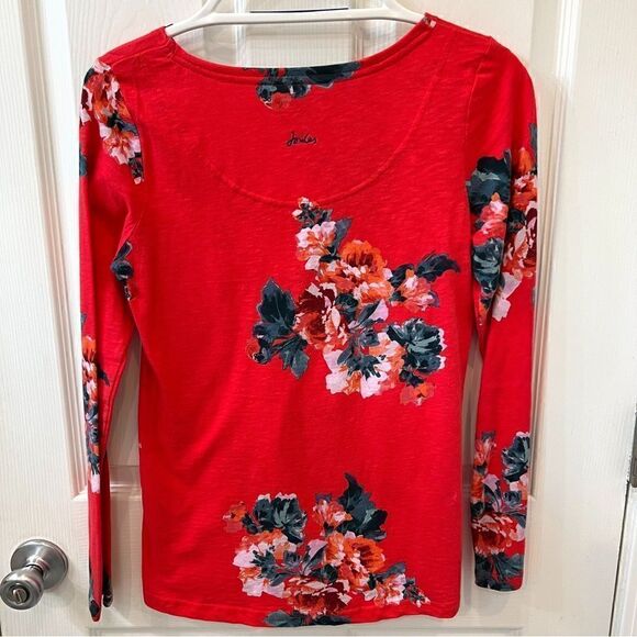 Joules Harbour Print Long Sleeve 100% cotton Jersey top size 4- never worn! NWOT - Picture 5 of 16